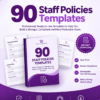 90 staff policy template product cover 90 Staff Policies Templates